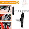 Pikkukuva 4 / 5: 4x polkupyörän jarrupalat Jarrukengät Jarrupalat V-Jarru Shimano Sram Tektro 70mm