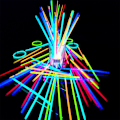 Miniatyrbillede 1 af 2: 100 stk. Glowstick-armbånd, selvlysende Multicolor multicolor