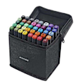 Pikkukuva 2 / 6: 40 kpl - Tussikynät kotelolla - Kaksipäiset - Kynät Multicolor multicolor