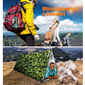 Miniatyrbild 7 av 7: Nödsovsäckar Termiska Nödfiltar Ultralätta Rymdfiltar Överlevnad Vattentät Bivy Sack Multifunktionell Överlevnadsutrustning för Vandring 2pcs