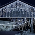 Pikkukuva 1 / 5: 5M 96 LED Ulkovaloverho, Sisävaloverho, Vedenpitävä Valoverho, Puutarhavalosarja Sisä- ja Ulkokoristeluun Joulua Varten