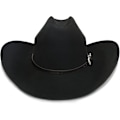 Miniatyrbillede 2 af 5: Cowboyhat Til Kvinder Og Mænd Med Formbar Bred Skygge - Filt Cattleman Western Hatte Raven Black Raven Black S M