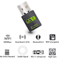 Miniatyrbilde 2 av 6: USB WiFi Bluetooth-adapter, 600 Mbps dobbeltbånd 2,4/5 GHz trådløs