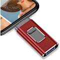 Miniatyrbild 2 av 5: USB-minne för iPhone/dator 64GB Minnessticka (64GB, röd) Kan lagra filer och foton