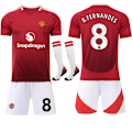 Miniatyrbilde 1 av 2: Manchester United Hjemme Fotballtrøye Barn Voksen Nr. 8 B. Fernandes - WELLNGS 18