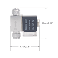 Miniatyrbilde 2 av 10: AC100-240V Enkel/Dobbel Hode Akvarium CO2 Solenoidventiler Regulator Lav Temperatur Fisk Tank Elektriske Solenoidventiler EU Plugg EU plug Double