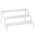 Miniatyrbilde 1 av 10: Akryl display stand 3-lags stigerør display hylle utstillingsvindu for actionfigurer cupcakes dessert godteri display-WELLNGS 20