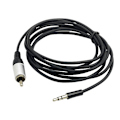 Miniatyrbillede 1 af 7: 2 Meter 3.5mm til RCA Mono AUX Kabel Tilslut dine enheder nemt Simpel tilslutning til hjemmeunderholdningssystemer
