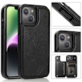 Miniatyrbillede 5 af 5: iPhone 13 Stødsikkert Cover Kortholder 3-RUMS Flippr V2 Sort Black Svart