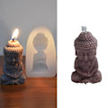 Miniatyrbillede 9 af 10: Buddha Lysfremstilling Dekoration Silikone Resin Form til Røgelse og Lys Cement Statue Form Kunst 0.07 2