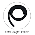 Pikkukuva 2 / 5: 2 metrin reunus-PVC-maton reunus-kumilattian siirtymälistat-itseliimautuva lista T Black