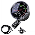 Miniatyrbillede 1 af 3: Vandtæt Cykel Speedometer Analog Mekanisk Odometer Med Hardware Passer Til 26/28/29/27