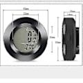 Miniatyrbilde 3 av 4: Trådløs sykkelcomputer, vanntett trådløs sykkelcomputer, speedometer med trefarget bakgrunnsbelysning, LCD O{XW}