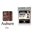 Miniatyrbild 3 av 5: 10 Färger Tjockande Hårfibrer Pulver 50g Hårfibrer Byggnadsförlängningar Pulverbehandling för Håravfall Auburn
