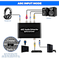 Miniatyrbild 2 av 5: Ljudutdragare 192kHz DAC-omvandlare Arc Audio Extractor Stöd för digitalkompatibelt ljud till analogt