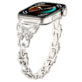 Pikkukuva 2 / 5: Rannekoru Huawei Watch Fit 3 -kelloon, perhoskuvio ja strassikoriste, ruostumaton teräs, monivärinen Multicolor Style D