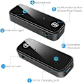 Pikkukuva 4 / 6: Bluetooth-sovitin autoon, 2-in-1 Bluetooth 5.0 -vastaanotin autoon näytöllä, sopii autoihin, kaiuttimiin, stereolaitteisiin ja kuulokkeisiin