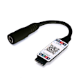 Miniatyrbilde 1 av 6: Wifi Bluetooth-styring DC 24V Lysstripe-styring Black