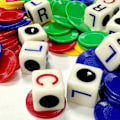 Miniatyrbillede 2 af 4: LCR Venstre Center Højre Terningspil LR C Etui med Chips og Terningspil Legetøj, 100% Ny blue