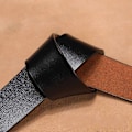 Pikkukuva 8 / 9: Aitoa nahkaa oleva vyö ilman solkea 02 Brown 3.8cm
