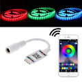 Miniatyrbillede 2 af 6: Wifi Bluetooth Controller DC 24V Lysbåndscontroller Black