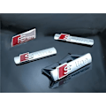 Miniatyrbillede 2 af 3: (Sølv) 4 stk. S Logo Line Emblem, 3D Logo Metal Sticker, Bil Eksteriør Emblem Skilt til A3 A4 A5 A6 A7 A8 Q2 Q3 Q4 Q5 Q7 S3 S4 S5 S6 - Perfekt