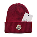 Miniatyrbillede 1 af 3: Unisex strikket hue til kvinder og mænd, varm vinterhue White red