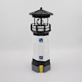 Miniatyrbild 2 av 5: Soldriven Fyrlykta med LED-ljus, Roterande, för Trädgård, Gräsmatta, Uteplats, Dekorativ Black