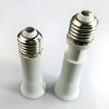 Miniatyrbilde 2 av 7: 4-pakning E27 til E27 Lyspære Sokkel Forlenger 8-11 cm
