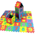 Miniatyrbillede 2 af 4: DB 36 stk. Tal Alfabet Puslespil Skum Matematik Pædagogisk Legetøj Gave 1Set