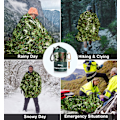 Miniatyrbild 3 av 7: Nödsovsäckar Termiska Nödfiltar Ultralätta Rymdfiltar Överlevnad Vattentät Bivy Sack Multifunktionell Överlevnadsutrustning för Vandring 1pcs