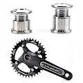Miniatyrbild 6 av 8: 5 stycken kedjehjul Fix Disc Bolt Nut Kedjekrans Vägcykeldelar Svart Black B