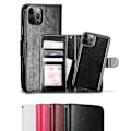 Miniatyrbild 2 av 2: iPhone 12 / 12 Pro - Fodral / Magnetiskt Omslag 2-i-1 - Rosa Pink Pink