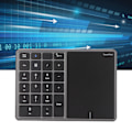 Miniatyrbillede 1 af 5: Trådløst numerisk tastatur med touchpad, 22 taster, 2.4G, dobbelt tilslutningstilstand, Type-C interface, bærbart tastatur til bærbar computer, grå