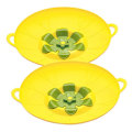 Miniatyrbillede 1 af 2: 2-pak Silikone Kog-Over Beskyttelse 30 cm - Flere Farver yellow