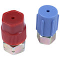 Miniatyrbillede 2 af 5: Retrofit 7/16 til 3/8 Konverteringsadapter R12 til R134a Høj/Lav AC Kobling