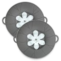 Miniatyrbillede 1 af 4: 2-pak Silikone Kog-Over Beskyttelse 30 cm - Flere Farver gray
