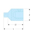 Miniatyrbillede 2 af 2: Reducering kvadrat 3/4'' til 1/2'' - FACOM - K.230B