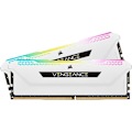 Miniatyrbillede 1 af 4: RAM-hukommelse - CORSAIR - Vengeance RGB Pro SL DDR4 - 32GB 2x16GB DIMM - 3200 MHz - 1,35V - Hvid (CMH32GX4M2E3200C)
