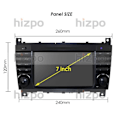 Pikkukuva 4 / 4: 4G+64G 8 Core Android10 Car Radio Multimediasoitin Mercedes Benz C Class W203 2004-2007 CLC CLK W209 Carplay GPS Navi