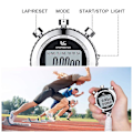 Miniatyrbillede 3 af 5: Metal stopur Ur daglig digital timer