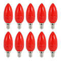 Pikkukuva 1 / 5: Red Fortune E14 LED-kynttilälamput, energiaa säästävät, 10 kpl Jumalan valoihin