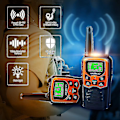 Miniatyrbillede 2 af 5: Kryc Walkie Talkies, Walkie Talkies med lang rækkevidde til voksne med 22 Frs-kanaler, Familie Walkie Talkie med LED-lommelygte Vox LCD-display til vandreture
