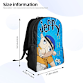 Miniatyrbillede 4 af 5: Skole Taske Sml Jeffy Rygsæk Elementary Middle School Skoletaske Stor Kapacitet Skuldertasker Casual Daypack Laptop Tasker Til Drenge Piger