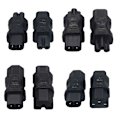 Miniatyrbild 2 av 5: Lättviktig Hane Hona Adapter C7 till C8 Rak Adapter C8 till C13/C8 till C15