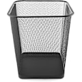 Miniatyrbillede 1 af 5: Skrivebordsaffaldsspand 18L - Mesh Metal Gitter Papirkurv, Kontor, Soveværelse Affaldsspand, Metal Affaldsspand - Sort