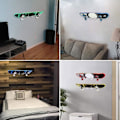 Miniatyrbilde 2 av 4: Skateboard Display Stativ Longboard Display Stativ, Skateboard Veggfeste, Skateboard Veggfeste, Longboard Snowboard, Vannski og Elektrisk Skateboard