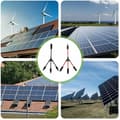 Miniatyrbilde 5 av 5: Y-type solcellekontakter, 2 stk (1 til 3 grener) Profesjonell vanntett solcellepanelkontakt, solcellepanelkabel