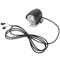 Miniatyrbillede 1 af 5: Ebike Forlygte Indbygget Højttalerindgang 12v 36v 48v 60v 80v Led Lys E-cykel Lys Og Elektrisk Scooter-YUHAO