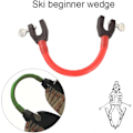 Pikkukuva 3 / 5: 2 kpl Easy Wedge -hiihtoharjoitteluväline, suksenkärkien yhdistäjä, opettaa hallintaa ja kiila-asennon peruskäännöksiä aloittelijoille, satunnainen väri, talvitarvike
